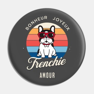 Frenchie amour Pin