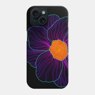 Big Glowing Flower Phone Case