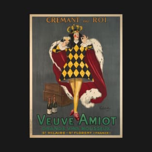 Leonetto CAPPIELLO Poster Crémant du Roi, Veuve Amiot, grands vins mousseux T-Shirt