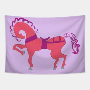 Pink HORSE Tapestry