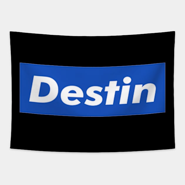 Destin Box Logo Tapestry by ART BY IIPRATMO