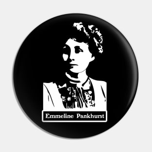 Emmeline Pankhurst Negative Space Portrait Pin