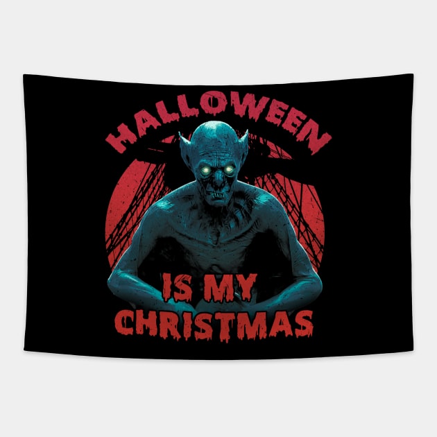 Halloween is my Christmas Tapestry by JennyPool