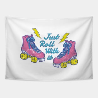 Just Roll With It - retro 80s Tapestry