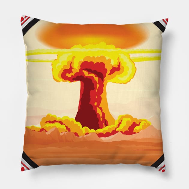 Nuke Mars! Pillow by SpaceForceOutfitters