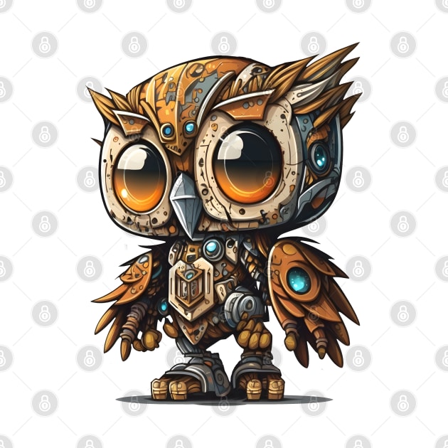 Robot Owl by StoneCreation