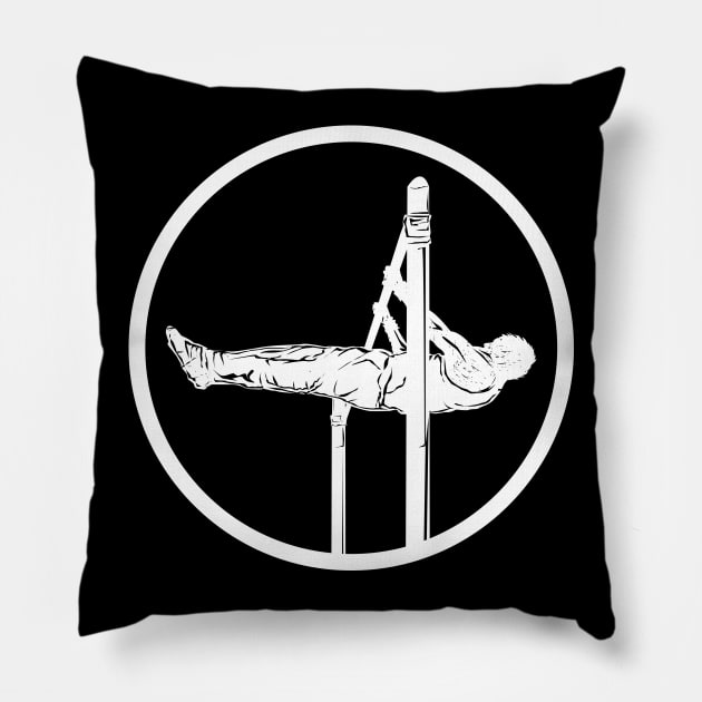 Front Lever - STREET STRENGTH Pillow by Speevector