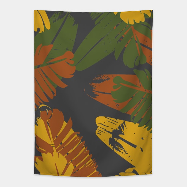 banana-leaves Tapestry by DewaJassin