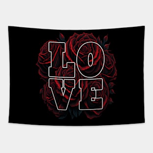 love red rose Tapestry