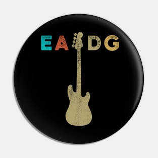 Vintage Four strings EADG bass guitar desgin Pin
