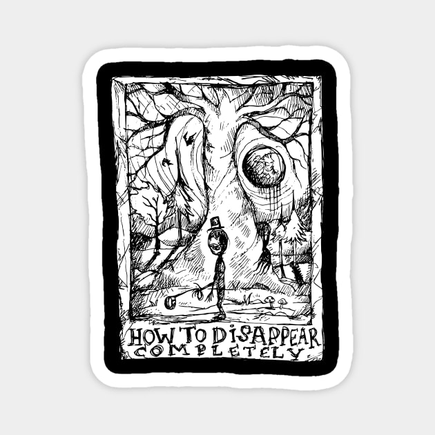 How to Disappear Completely - Illustrated Lyrics Magnet by bangart