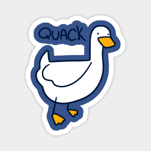 Quack Duck Magnet by saradaboru