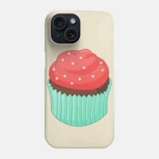 Chocolate Strawberry Cupcake Phone Case