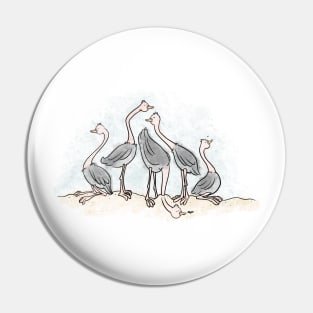 Ostrich Gathering Pin