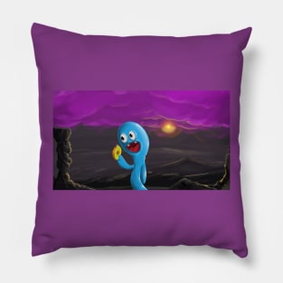 Blue Alien Pillow