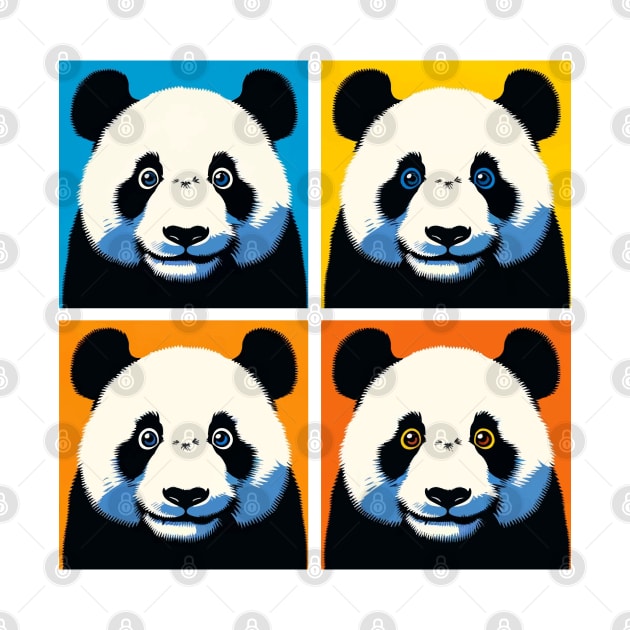 Pop Wide Eyes Panda - Funny Panda Art by PawPopArt