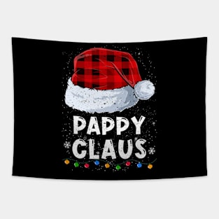 Pappy Claus Red Plaid Christmas Santa Family Matching Pajama Tapestry