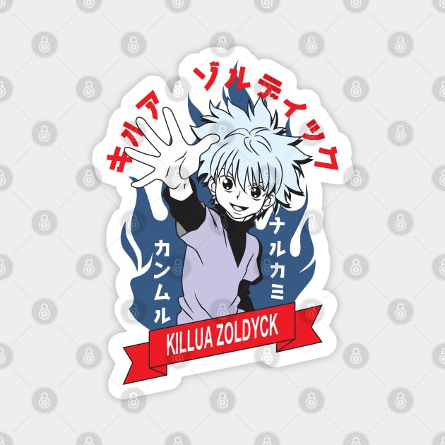 Killua anime boy Fanart Magnet by Planet of Tees