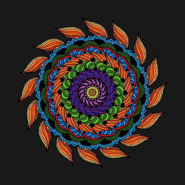 Fire Mandala by BHDigitalArt