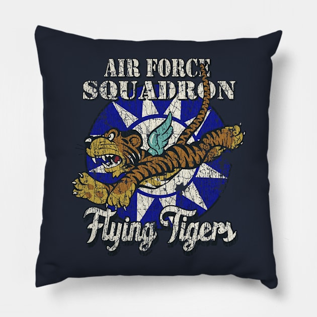 Flying Tigers Bomber // Vintage AVG Pillow by Niko Neon