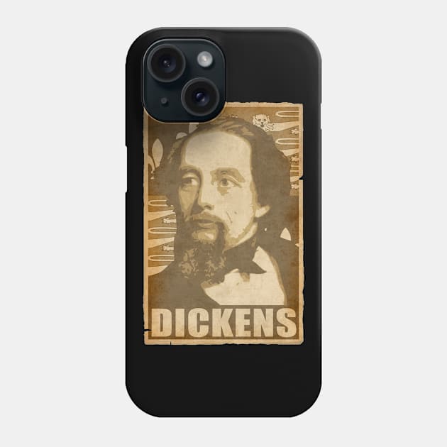 Charles Dickens Propaganda Pop Art Phone Case by Nerd_art