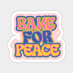 bake for peace yo Magnet