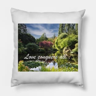 Love Conquers All: Butchart Gardens Pond Pillow