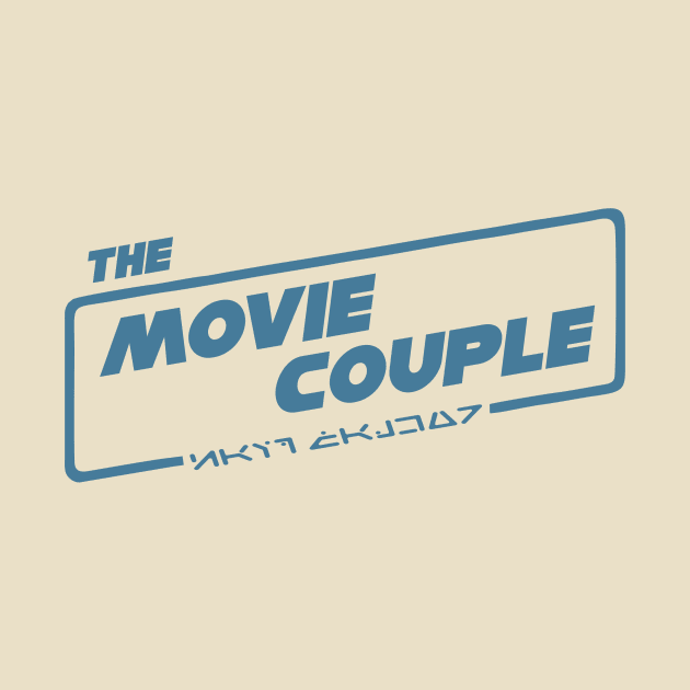 The Movie Couple Logo Tee - Steel Blue Logo by The Movie Couple