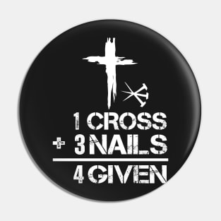 1 Cross 3 Nails 4 Given Pin