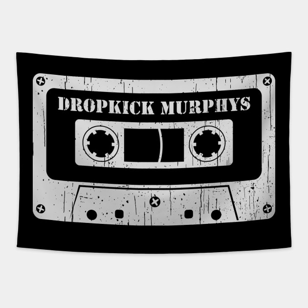 Dropkick Murphys - Vintage Cassette White Tapestry by FeelgoodShirt