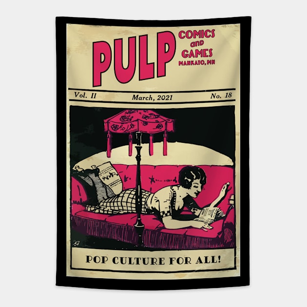 Pulp Reader Tapestry by PULP Comics and Games