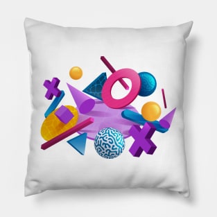 realistic 3D shapes Pillow