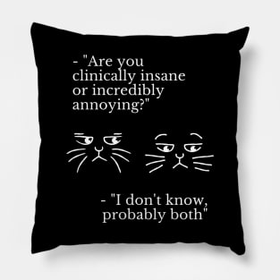 Feline Dialogues 4 Pillow