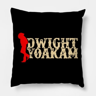 Dwight Yoakam Retro Style Pillow