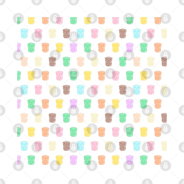 Colorful Gummy Guinea Pigs Pattern, Small by Noristudio