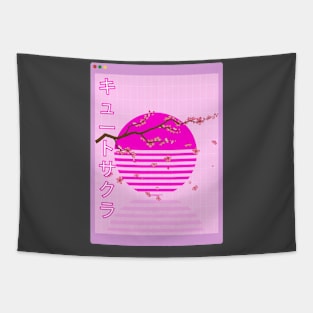 Kawaii Sakura Flowers Japanese Aesthetic E-Girl Browser Tapestry