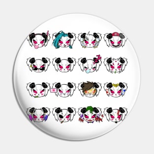 All Panda Logos Pin