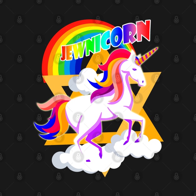 Rainbow Jewnicorn Jewish Unicorn Jew Rosh Hashanah by wonderws