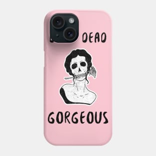 Drop Dead Gorgeous Zombie Skull Girl Rose Phone Case