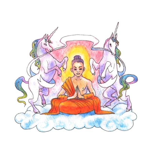 Buddha Unicorn Crest by endrene