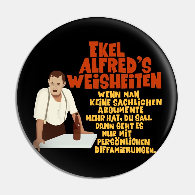 Alfred Tetzlaff - Ekel Alfred - Ein Herz und eine Seele Pin by Boogosh