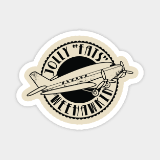 Jolly "Fats" Weehawkin Air Lines Logo (black) Magnet