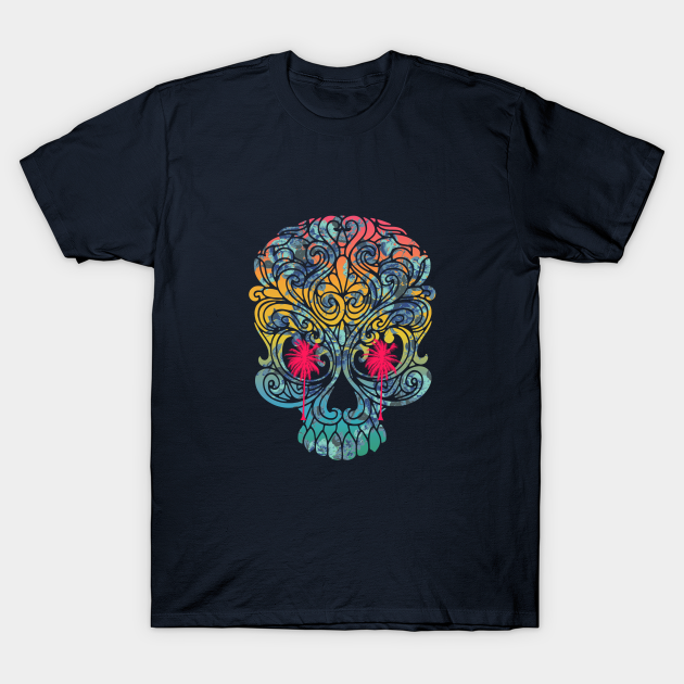 Summer Tropical Skull - Tides - T-Shirt