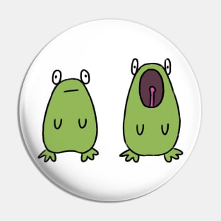 Singing frogs Pin