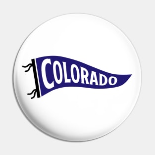 Colorado Pennant - White Pin