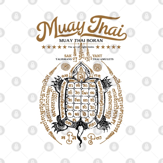 Classic Muay Thai Tattoo Turtle by KewaleeTee