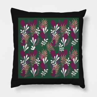 Green leaves Pillow