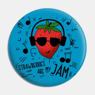 Strawberries Are My Jam Pin