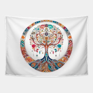 Enchanted Tree of Life Artistic T-Shirt - Mystical Nature Tee Tapestry