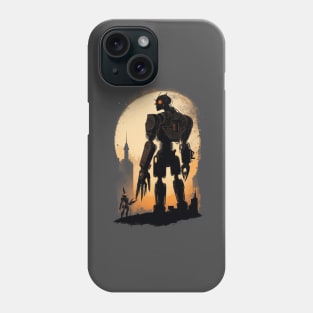 Rusty mysterious enigmatic ancient robot art Phone Case